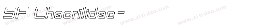 SF Chaerilidae字体转换